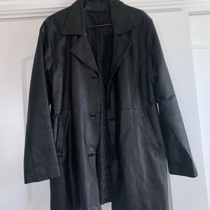Leather Trench Coat